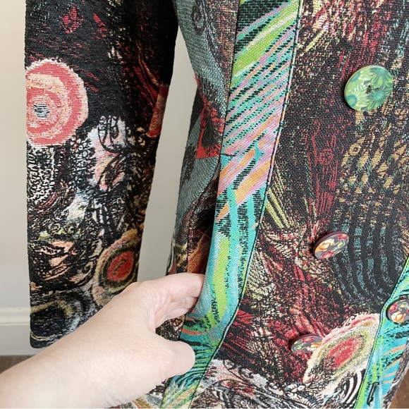 Desigual Multicolor Patterned Coat - Picture 8 of 16